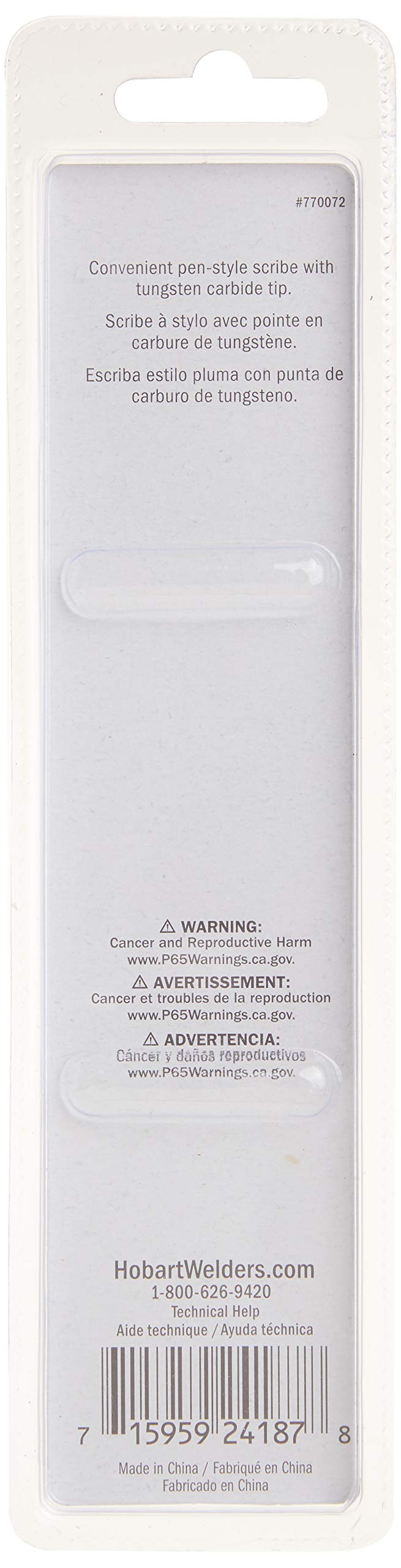 Welding Pencil Scribe by Hobart – 1 Count (Pack of 1), Ceramic, Red, Model 770072