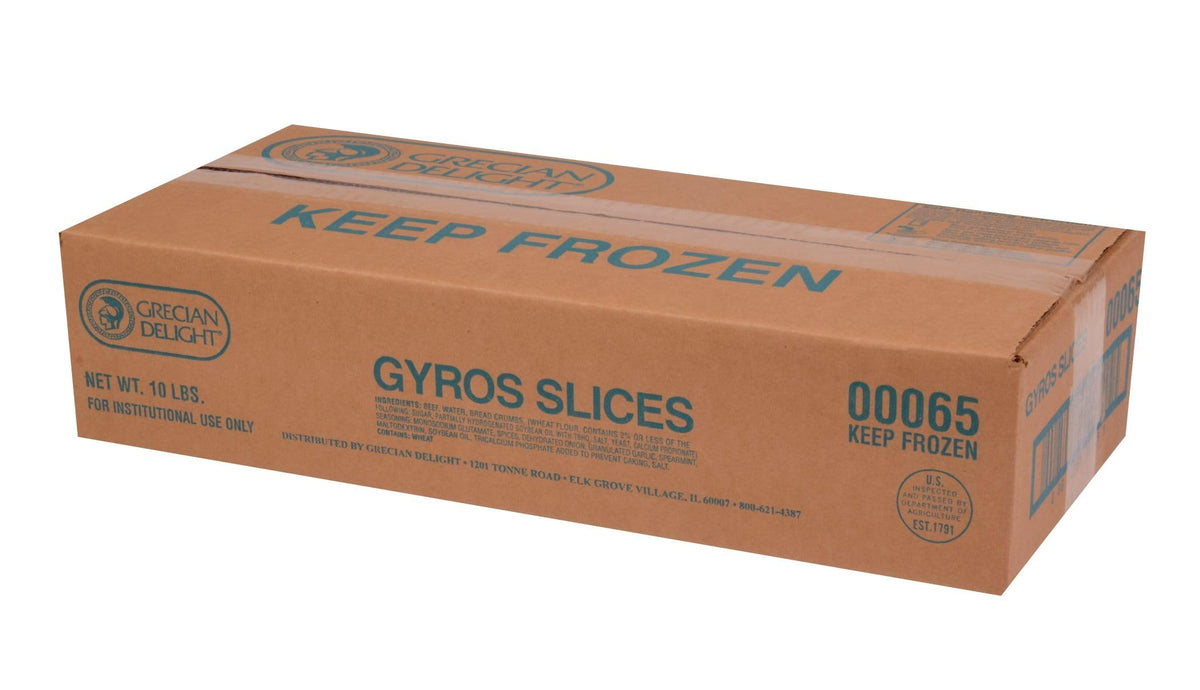 Gyros Meat Slices by Grecian Delight – 10 pound