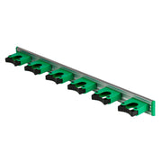 Commercial 28" Broom Holder Wall Mount (Case of 5) - Quick-Snap by UNGER – Black/Green, Pack of 5, Model HO700