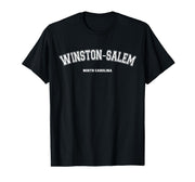 Winston–Salem North Carolina T-Shirt by Winston–Salem North Carolina USA – Cotton Blend, Black, Model JF78Y0YHQ18