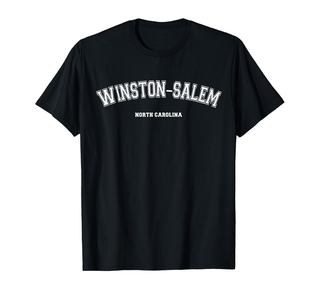 Winston–Salem North Carolina T-Shirt by Winston–Salem North Carolina USA – Cotton Blend, Black, Model JF78Y0YHQ18