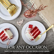 Stock Your Home 8 Pack Pack of 25 / White / Classic Plates