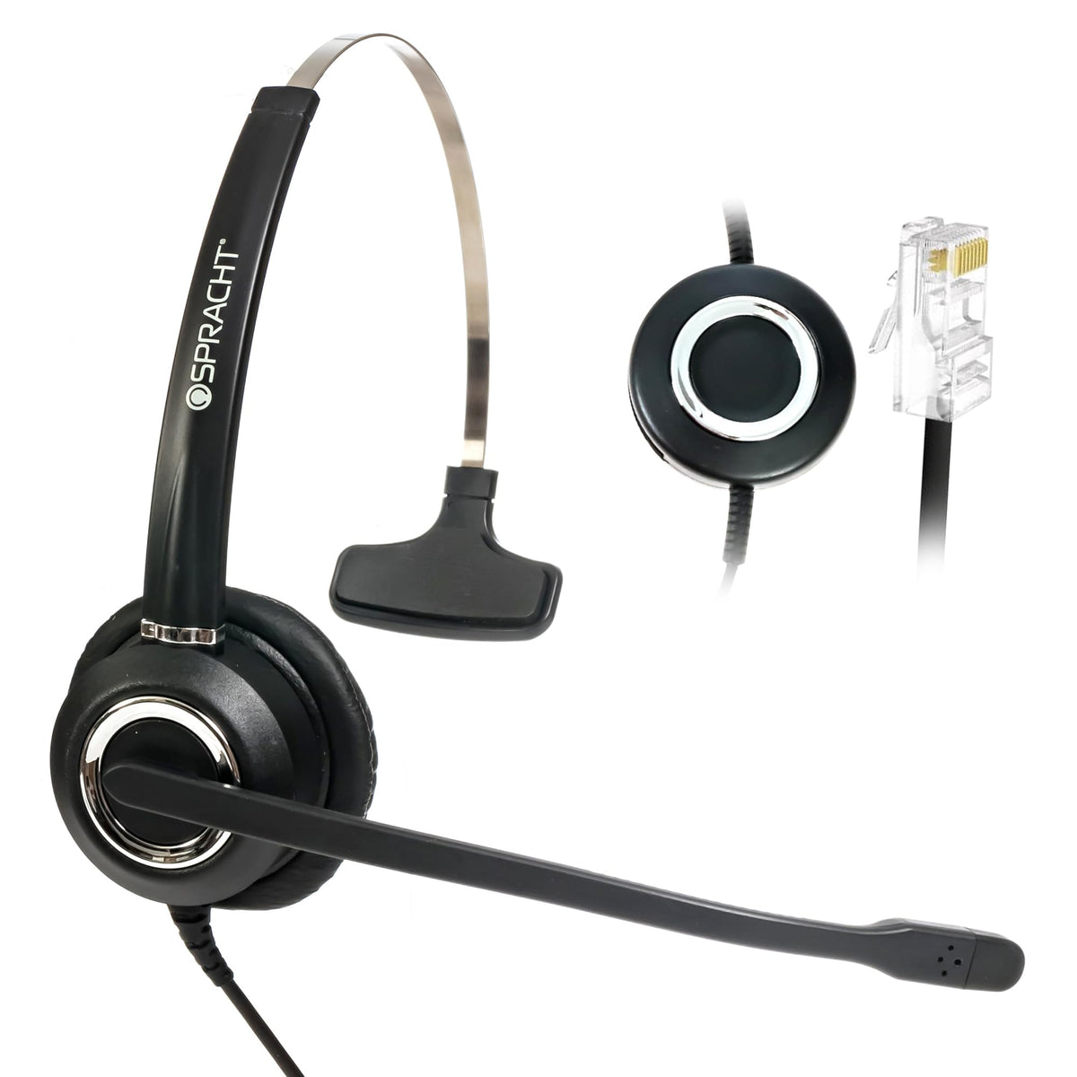 Spracht Black / Single Ear / 1 Headsets