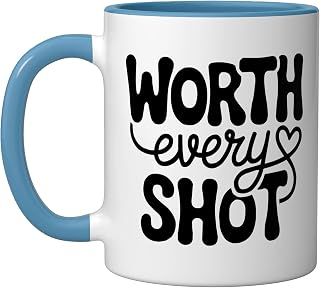 IVF In Vitro Fertilization Transfer Day Fertility Pregnancy Ceramic Mug, Blue/White