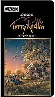 Lang, Terry Redlin 2 Year 2026 Pocket Planner, 3.63'' X 6.5'', Weekly Calendar with Stapled Binding