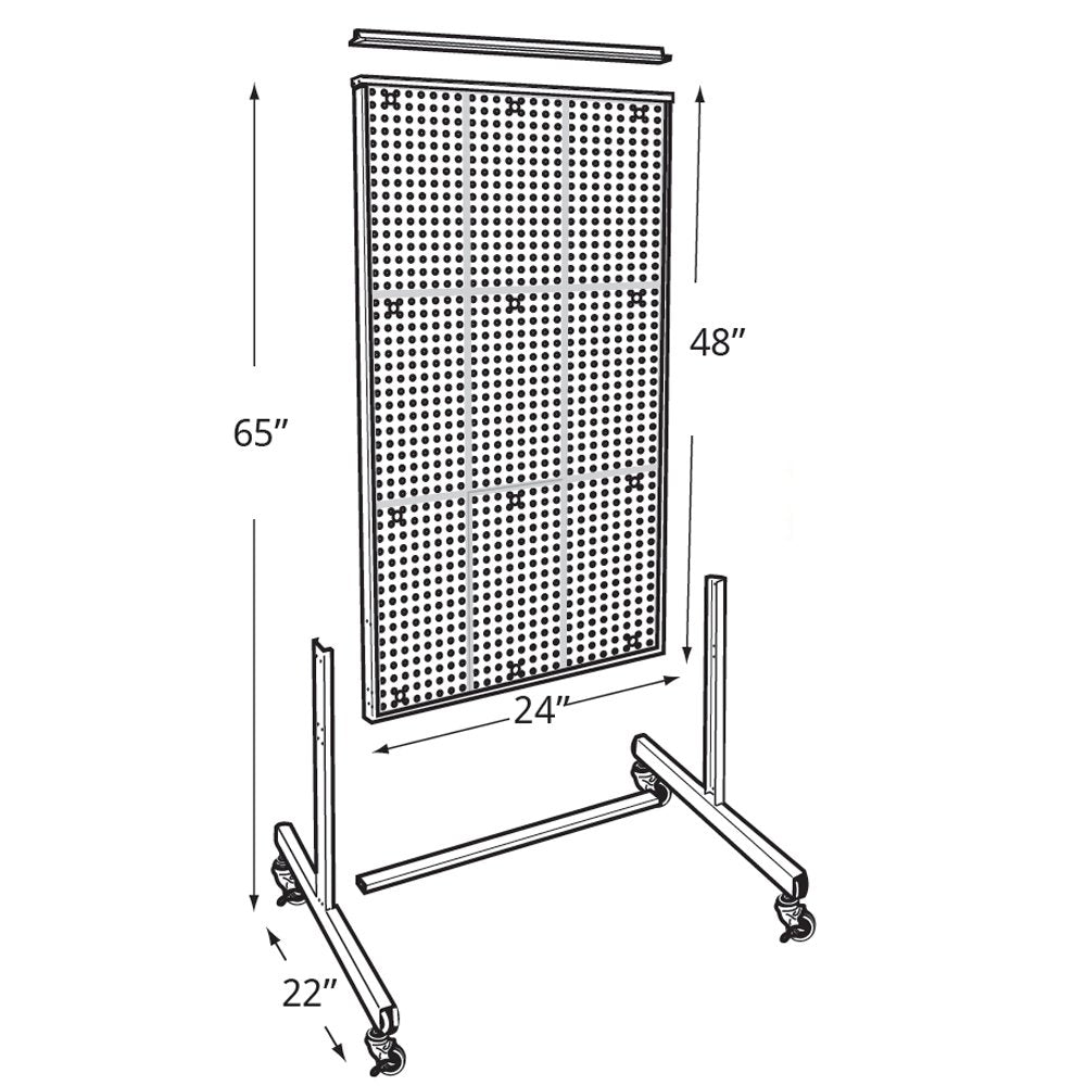 Azar Two-Sided Floor Display by Azar Displays – Model 700271-CLR
