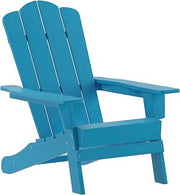 Flash Furniture Newport Adirondack Chairs with Cup Holders, Weather Resistant Poly Resin Adirondack Chairs, Set of 4, Blue