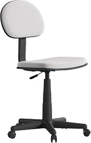 Flash Furniture Harry Low Back Swivel Task Office Chair - Adjustable Gray Student Chair with Padded Mesh Seat & Back - Homeschool Study Chair
