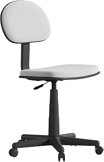 Flash Furniture Harry Low Back Swivel Task Office Chair - Adjustable Gray Student Chair with Padded Mesh Seat & Back - Homeschool Study Chair