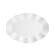 Round Ruffle Platter by American Atelier – Large, Porcelain, White, Model 6217-PLT16
