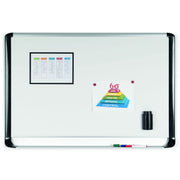 MasterVision Black / 36"W x 24"H / Porcelain Dry Erase Boards