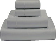 800 Thread Count 4-Pcs Bedding Set 100% Egyptian Cotton Silver King Bedlinen Set Long Staple Cotton Fitted, Soft Sateen Weave, Mattress Fits Upto 21'' Deep Pockets Sheets Set
