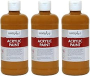 Acrylic Paint 16 OZ, RAW Sienna, 3PK