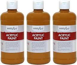Acrylic Paint 16 OZ, RAW Sienna, 3PK
