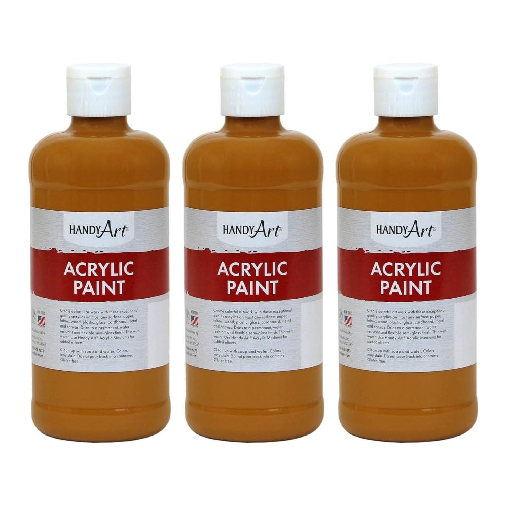 Acrylic Paint 16 OZ by Handy Art – 16 ounces, Acrylic, Model 101093-3