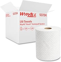 Kimberly-Clark KCC53734 7 x 11 in. L10 Reach System Roll Wipe Towel White
