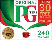 PG Tips Black Tea Non-Pyramid Tea Bags - 240 Count