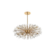 Vera 38 Light Pendant by Lighting Design – Metal, Clear, Model 2550D48SG