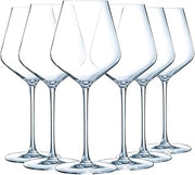 Chef&Sommelier - Distinction Collection - 6 Wine Glasses 38cl - Made in France - Sturdy Packaging