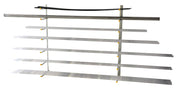 Steel Wall Mounted Material Rack 36 In. x 36 In. x 60 In. by Vestil – One Size, Alloy Steel, Silver, Model SR-WM