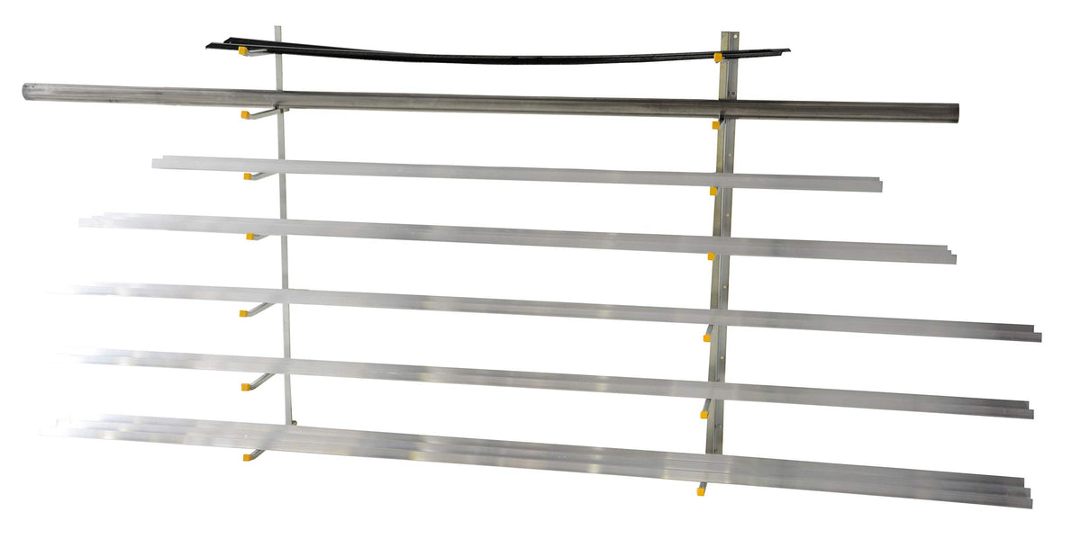 Steel Wall Mounted Material Rack 36 In. x 36 In. x 60 In. by Vestil – One Size, Alloy Steel, Silver, Model SR-WM