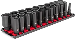 TEKTON 1/2 Inch Drive Impact Socket Set, 31-Piece | SID92105