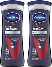 Vaseline Mens Extra Strength Lotion 10 Ounce (295ml) (2 Pack)