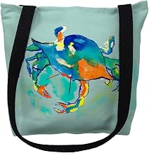 Betsy Drake TY107S 13 x 13 in. Orange Crab Small Tote Bag