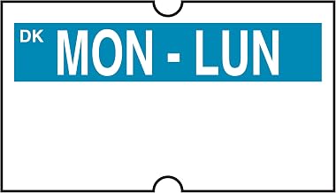 DayMark Safety Systems IT120534-1-MON DuraMark Date Coder Permanent Label, Monday for DM3 SpeedyMark 10 1-Line Marking Gun (Pack of 8 Rolls)
