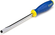 Estwing 5/16-Inch x 6-Inch Slotted Heavy Duty Hex Shaft Demolition Screwdriver with Magnetic Tip, Ergonomic Grip TPR Rubber Handle