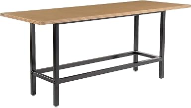 Global Industrial Standing Height Table with Power, MDF Top, 96" L x 36" W x 42" H