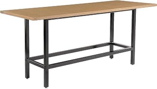 Global Industrial Standing Height Table with Power, MDF Top, 96" L x 36" W x 42" H