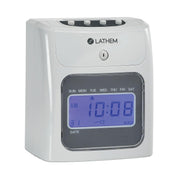 Top-Feed Electronic Time Clock Bundle (400EKIT) by Lathem – One Size, Plastic, White, Model 400E-KIT