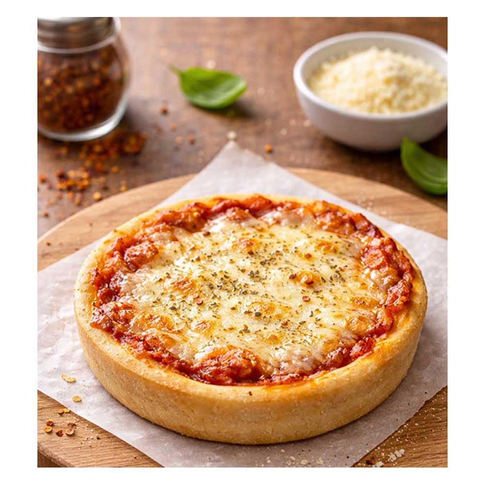 Tony's Deep Dish Cheese Pizza Par Baked Personal Pizzas - Mozzarella Cheese Deep Dish Frozen Pizza Bulk Case of 24 (5.5 Oz Each) - Perfect for Oven by Schwans – 5.2 ounces