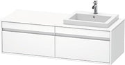 Duravit KT6797R1818 Ketho Vanity Unit Wall-Mounted In White Matt