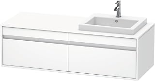 Duravit KT6797R1818 Ketho Vanity Unit Wall-Mounted In White Matt