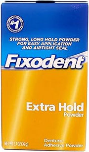 Fixodent Extra Hold Denture Adhesive Powder, 2.7 Ounce