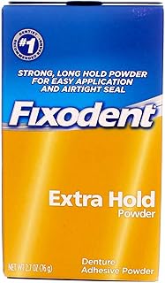 Fixodent Extra Hold Denture Adhesive Powder, 2.7 Ounce