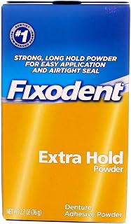 Fixodent Denture Adhesive Powder Extra Hold 2.70 oz (Pack of 6)