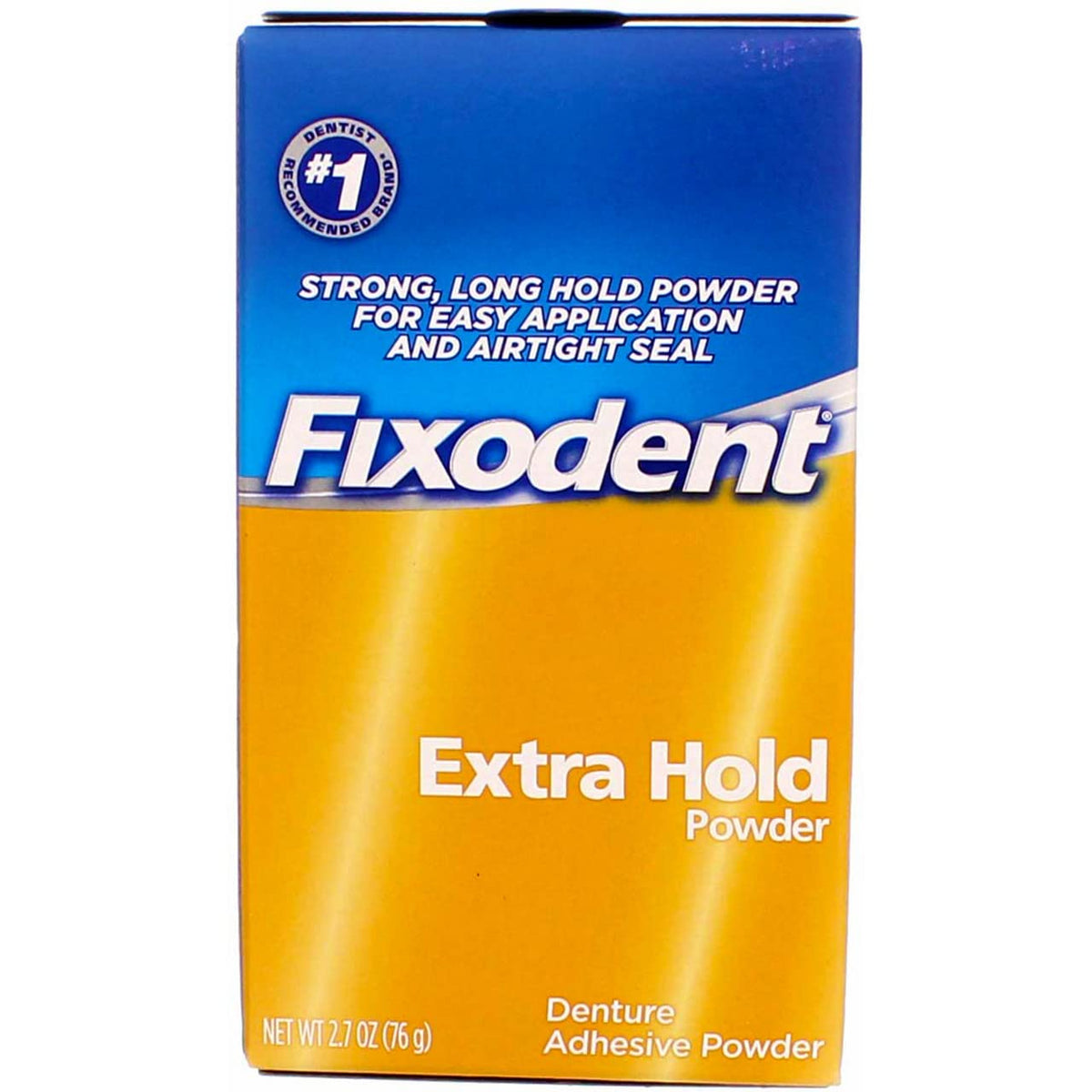 Extra Hold Denture Adhesive Powder by Fixodent – Pack of 1, White, Model PPAX1164675