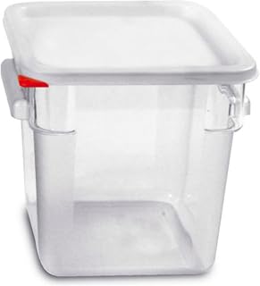 Araven 91854 Square Container, Lid and Box, BPA Free, 8.4 Quart, 9.125" Height, Clear
