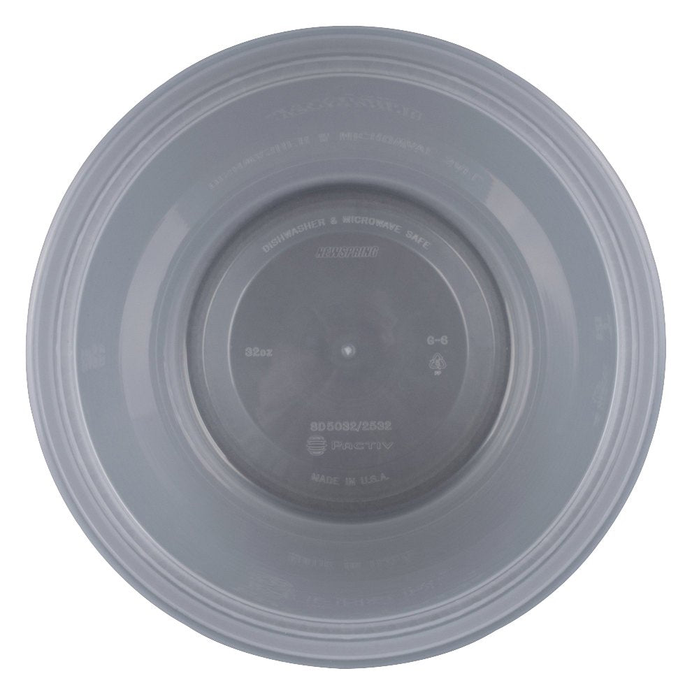 PACTIV Newspring Delitainer 32 oz Polypropylene Premium Round Food Container Translucent | 480/Case – Food Storage Container