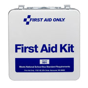 50 Person Unitized Metal Bus First Aid Kit by First Aid Only – White, Model ACMFAO991