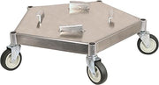 Bar Maid Keg & Pail Metal Commercial Dolly | Heavy-duty, Five swivel casters for smooth transport, Space-saving design for storage, Great for Pails, Bulky Items and Carts
