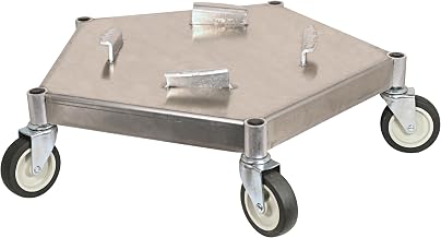 Bar Maid Keg & Pail Metal Commercial Dolly | Heavy-duty, Five swivel casters for smooth transport, Space-saving design for storage, Great for Pails, Bulky Items and Carts