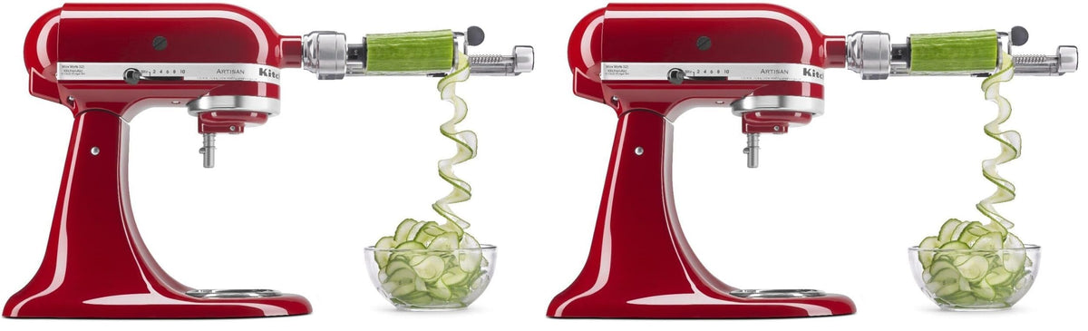KitchenAid 1" (Pack of 2) / Spiralizer - 7 Blades / Polished Aluminum Mixer Parts & Accessories