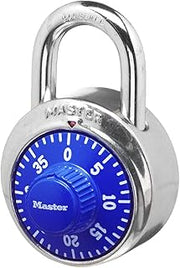 Master Lock Combination Lock for Gym Lockers, Blue | Combination Padlock Blue – The Ideal Combo Lock for School or Gym Locker