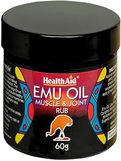 Health Aid Emu Oil - Muscle & Joint Rub 60ml Cream