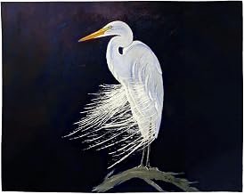 PM1476 Egret Feathers Place Mat - 14 x 18 in. - Set of 4