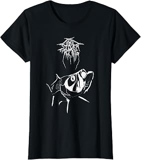 Black Metal Tarpon Fish Silver King Dark Throne T Shirt